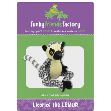 licorice the lemur stuffed toy sewing pattern