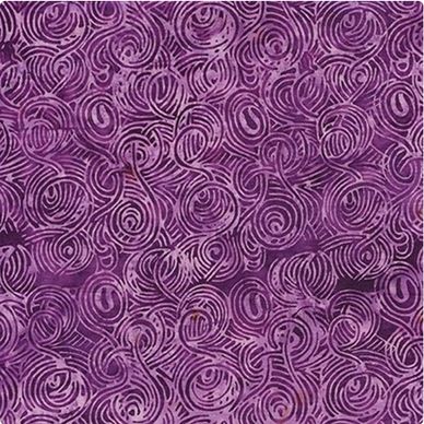 purple yarn swirl batik