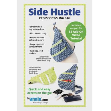 side hustle crossbody sling bag pattern