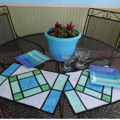 stained glass placemat pattern
