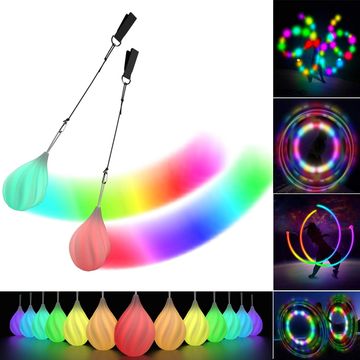 Vibrant LED spinning poi balls for ultimate light play!