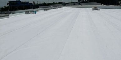 Commercial flat roofing system in Central Florida by Arsenal Roofing 