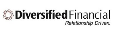 Diversified Financial, helix logo, relationship driven tagline, white background