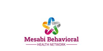 Logo of Mesabi Behavioral Health Network with colorful hands forming a star.