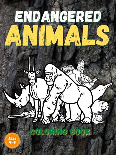 endangered animals coloring books for kids
