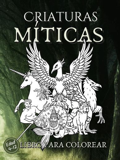 criaturas miticas libro para colorear para ninos