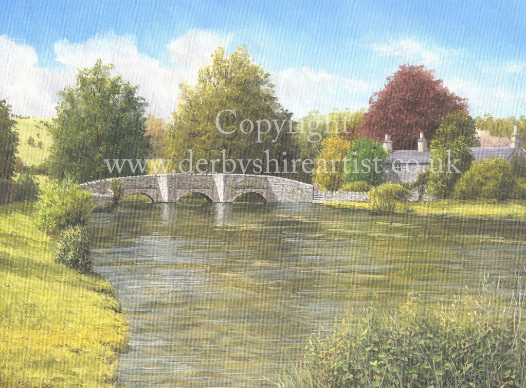 Derbyshire prints of Ashford in the Water.