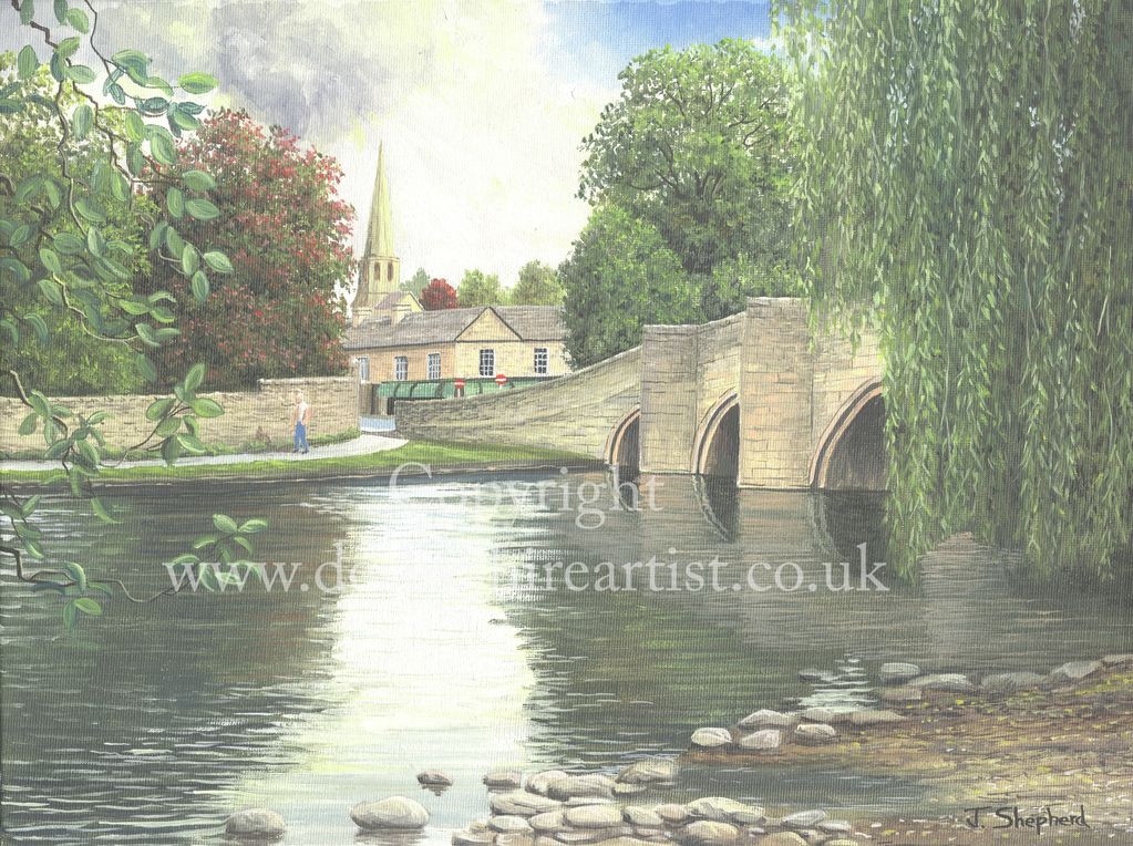  Derbyshire prints of Bakewell Bridge.