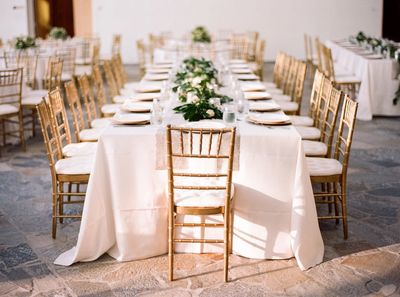 Wedding Chair Setup Family Dinner