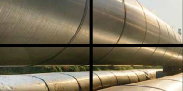 Four images of pipelines