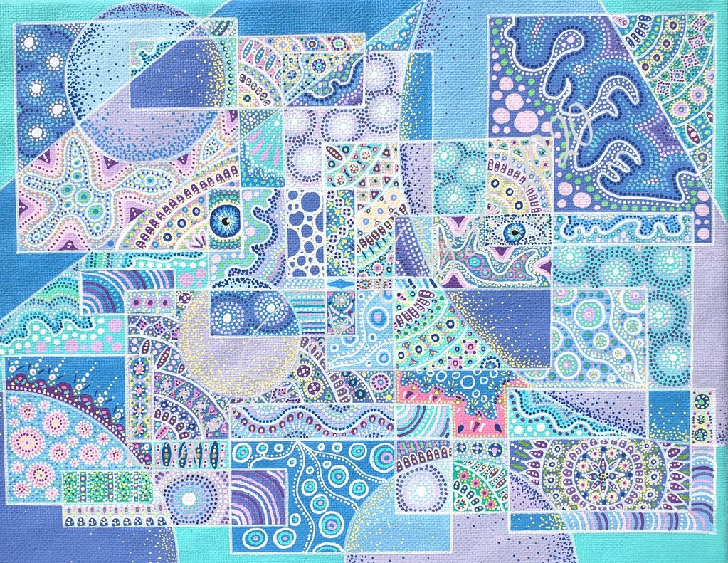 Original Fine Art painting by Stephanie Schroeter. Acrylics on Canvas, 8" x 10"