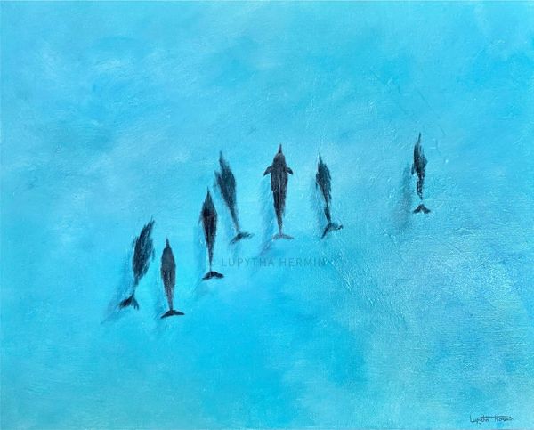 Dolphins painting