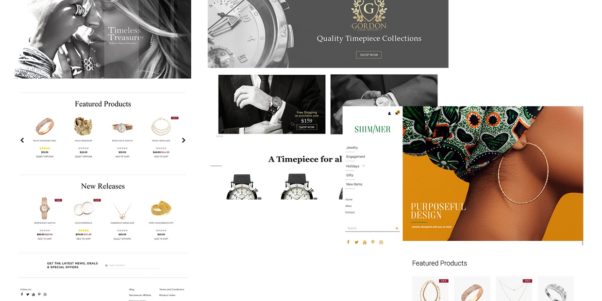 Premium Themes for Jewelry and Watch Industry