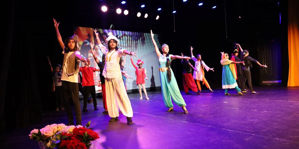 Aladdin theatre production at Lester B. Pearson theatre by Synergy Music Academy students