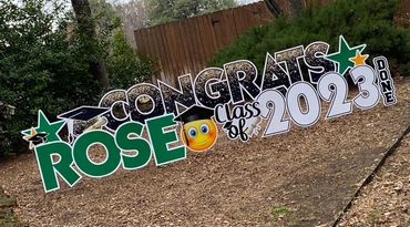 high school graduation yard card sign greeting 2023