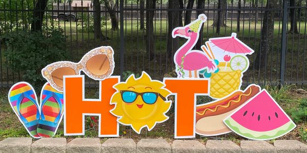 HOT summer yard sign