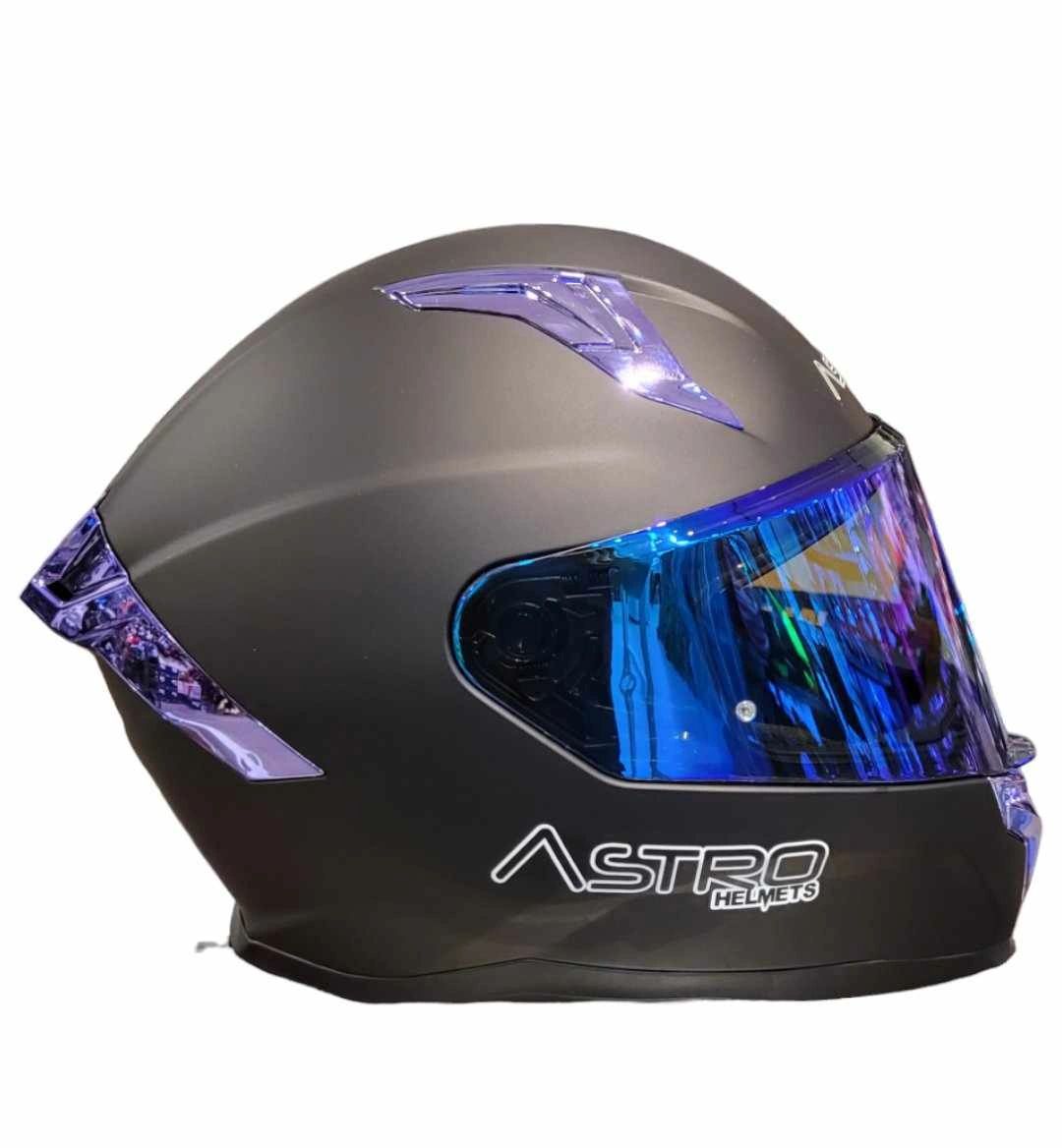 CASCO INTEGRAL ASTRO HELMETS NEGRO CON AZUL
