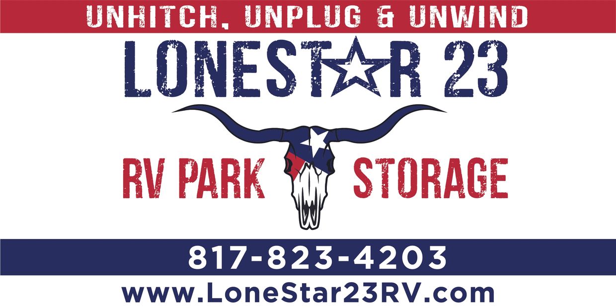 LoneStar 23 RV and Storage logo and illustration