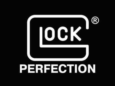 GLOCK Perfection logo on black background.
