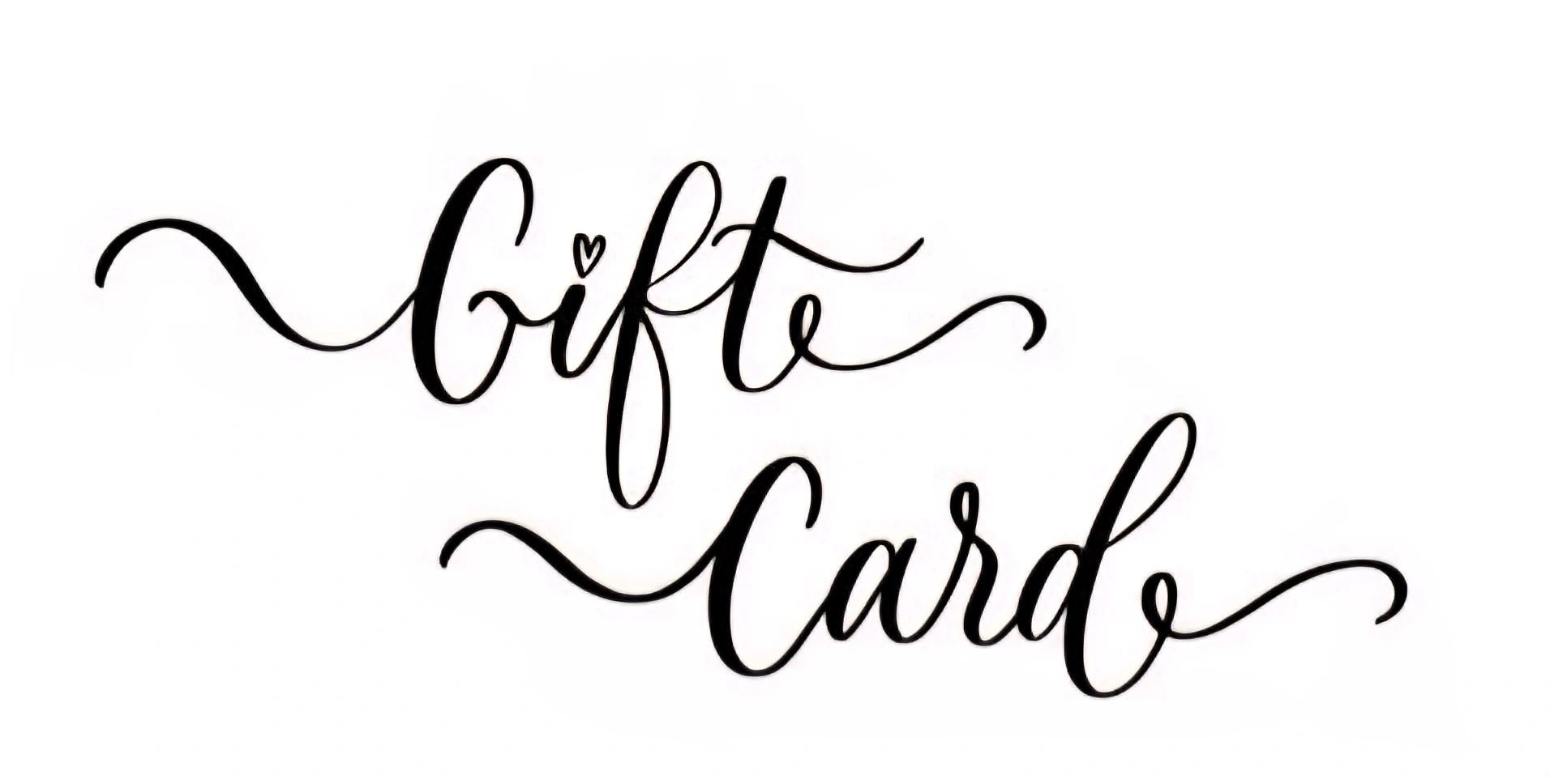 Gift cards are good for any service or goods and with any artist!