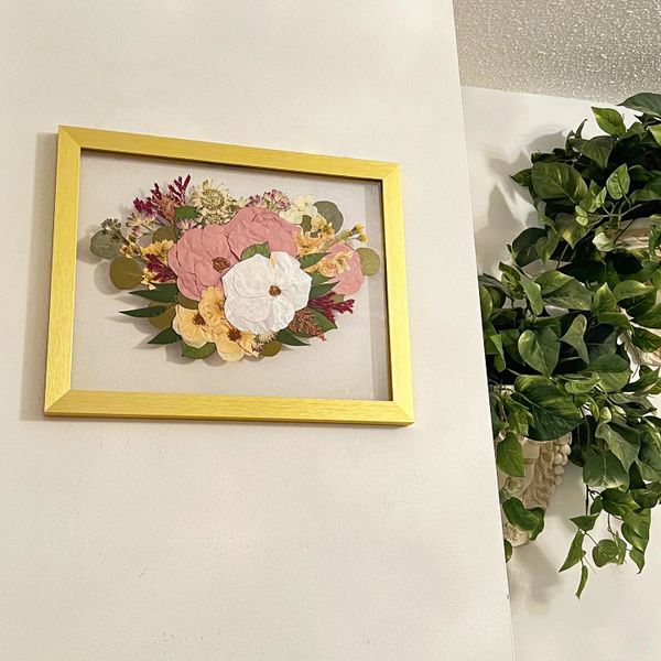 Bouquet Preservation Frame -   Bouquet preservation, Pressed flower  crafts, Pressed flower art