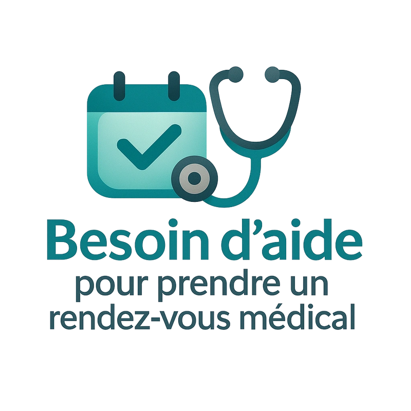 Besoin d'aide pour prendre un rendez-vous médical logo