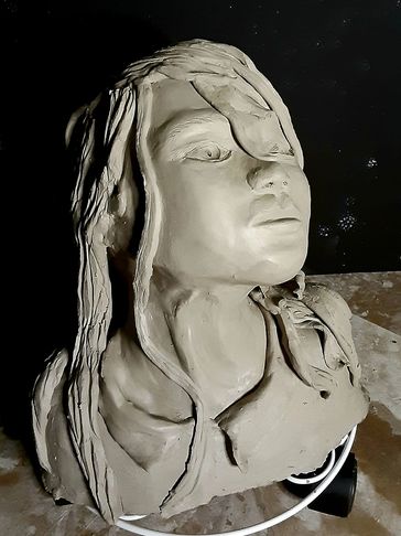 Sculpture by Beverly Marshall, clay, sculpt, fine art, plaster, gypsum plaster