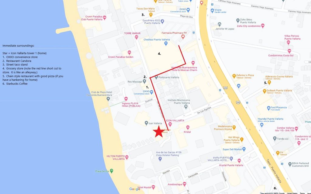 Icon Vallarta - immediate surroundings