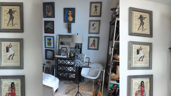 original art, Parrish Monk, black art artist, emerging artist painter, mixed media art, Florida art