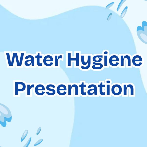 Title slide for Water Hygiene presentation.