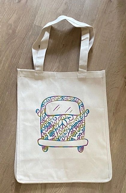 Pastel Rainbow Personalized Tote Bag - Pipsy