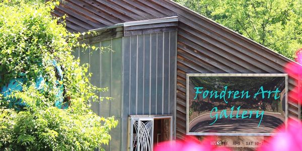 A close-up of the Fondren Art Gallery Board