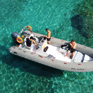 "Speed Boat Adventure from Durres to Dafina Bay, Caves, and Karaburun Peninsula  Boat from Durres