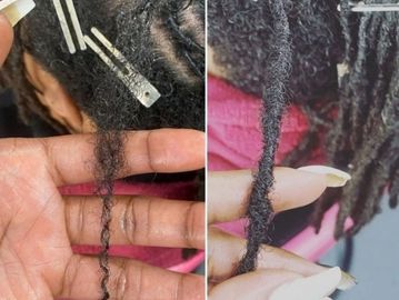 How to Combine Locs with Crochet Needle - Combine Dreadlocks