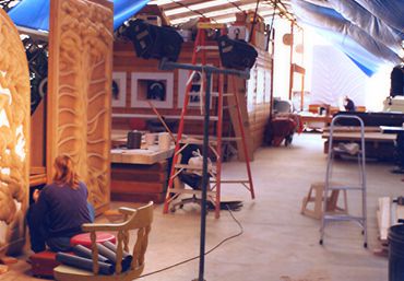 Work in Progress in the Spacious Studio Workshop