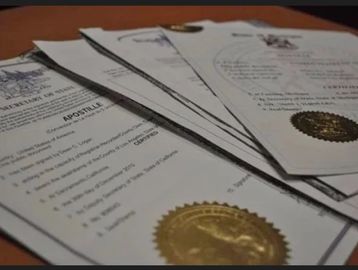 Preparing apostille certification for international document authentication in Illinois.