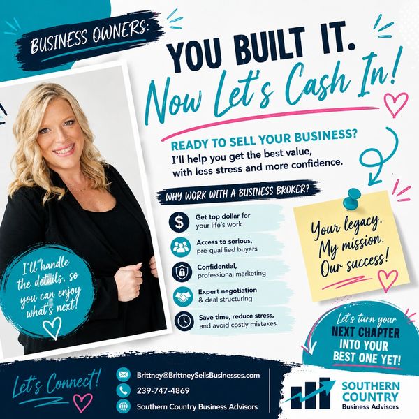 Business advisor helping owners sell their businesses with confidence and expert support.