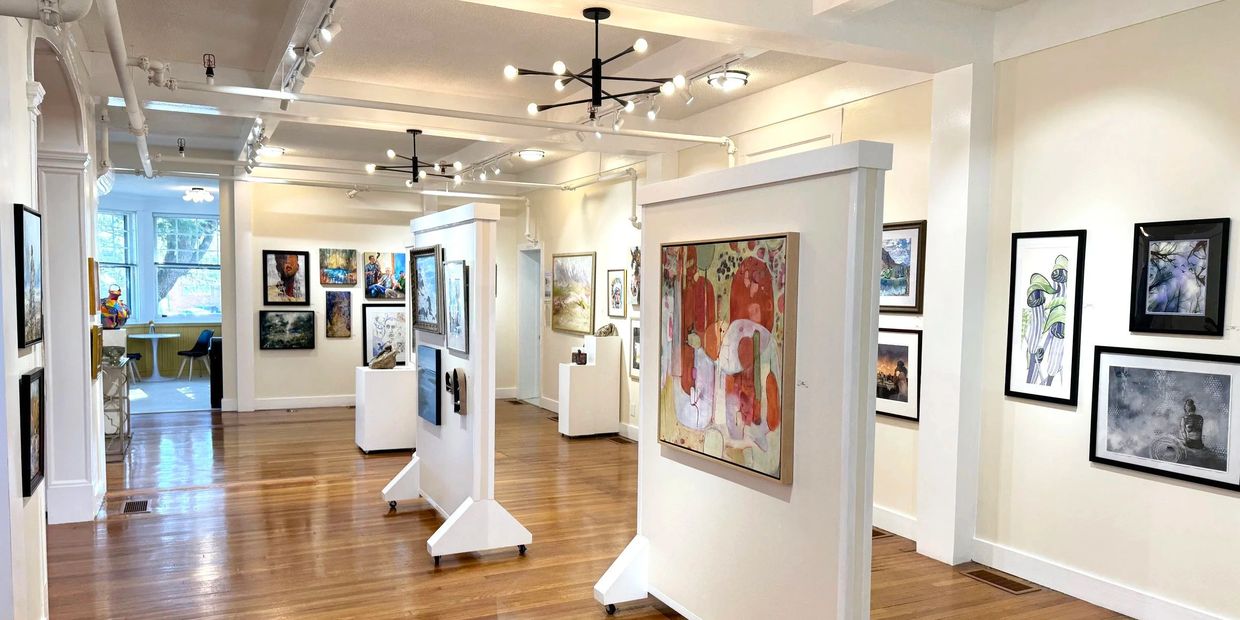 Main gallery space of The Marshall Muse Gallery in Greensboro, NC