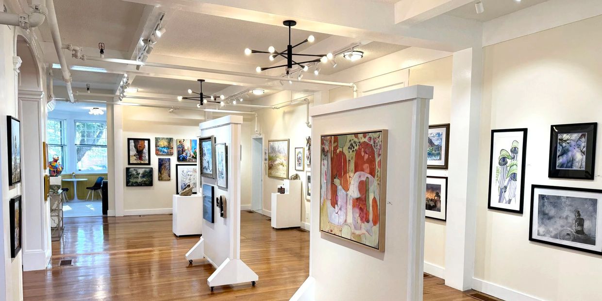 Main gallery space of The Marshall Muse Gallery in Greensboro, NC