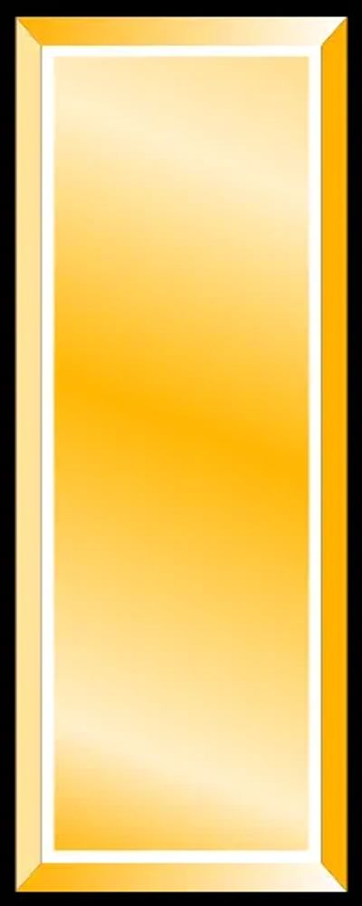 Gold rectangular frame with a bright gradient effect.