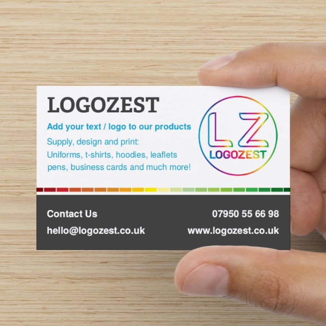 Quality business cards designed and printed at logozest.co.uk