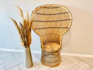 Wicker Peacock Chair