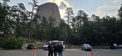 Cesar Chacon, Rita Proctor, Jason VaNCleave at Devils Tower