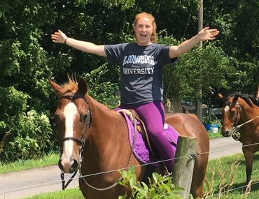 Boarders can enjoy riding horses on trails around the stable