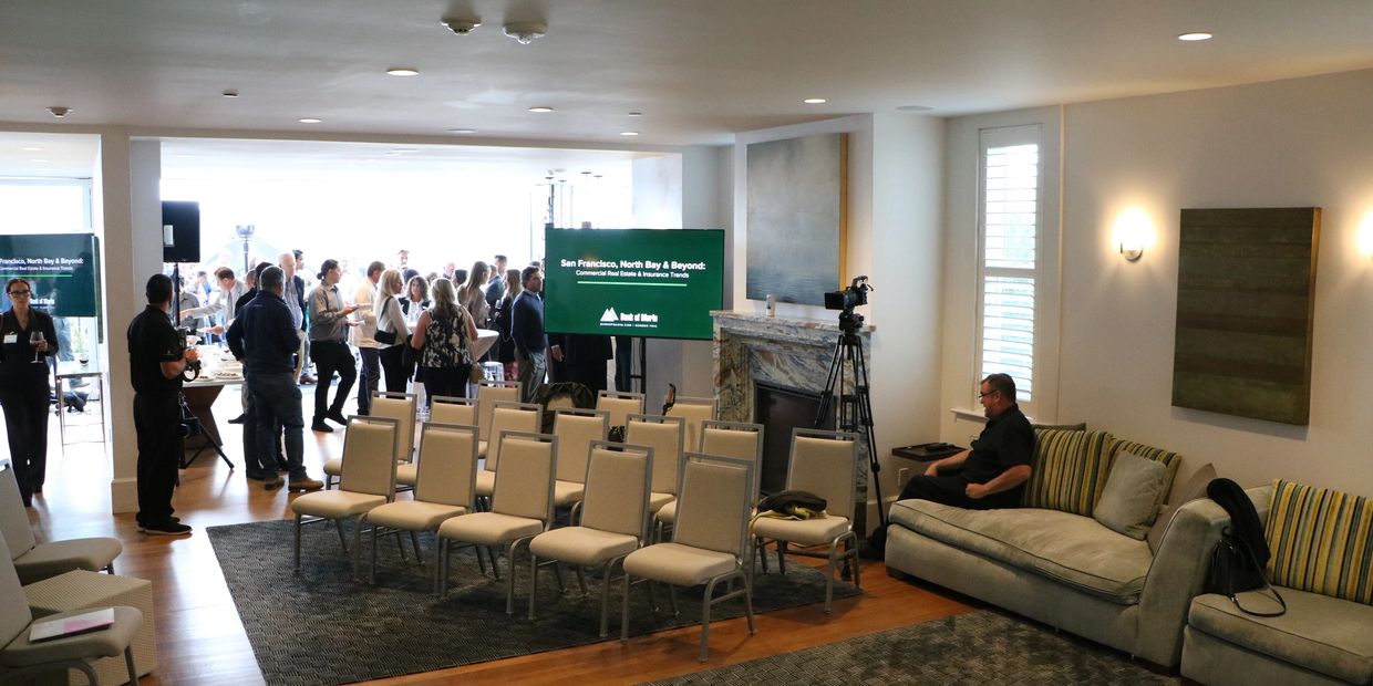 Professional conference event production with staging and AV by A&A Event Production at Sausalito