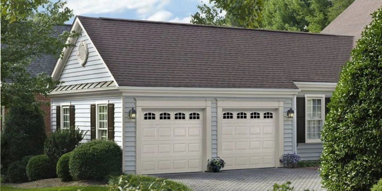 short panel single garage doors with windows