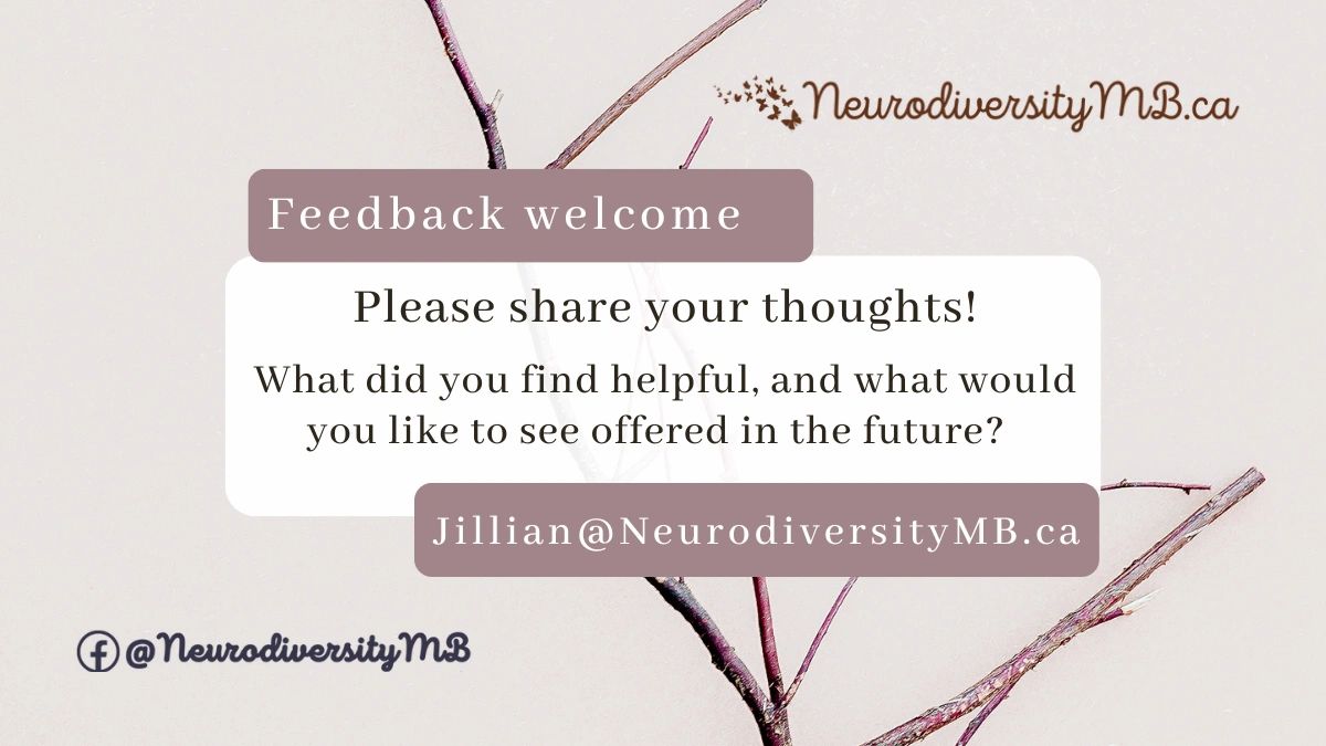 Feedback welcome: What did you find helpful, and what would you like to see offered in the future?