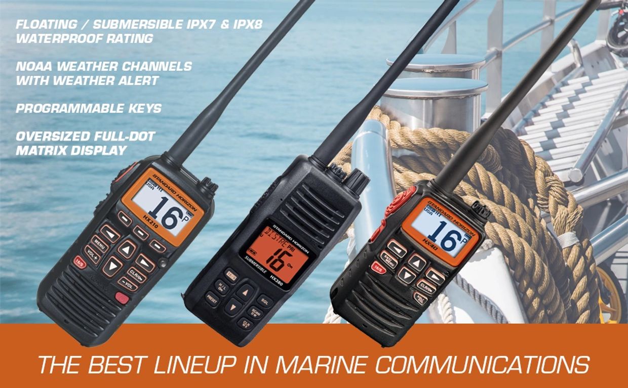 Standard Horizon marine band radios