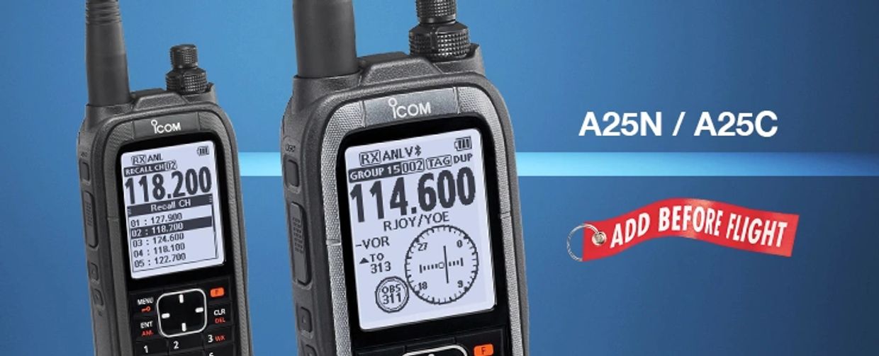 Icom IC-A25N and IC-A25C radios