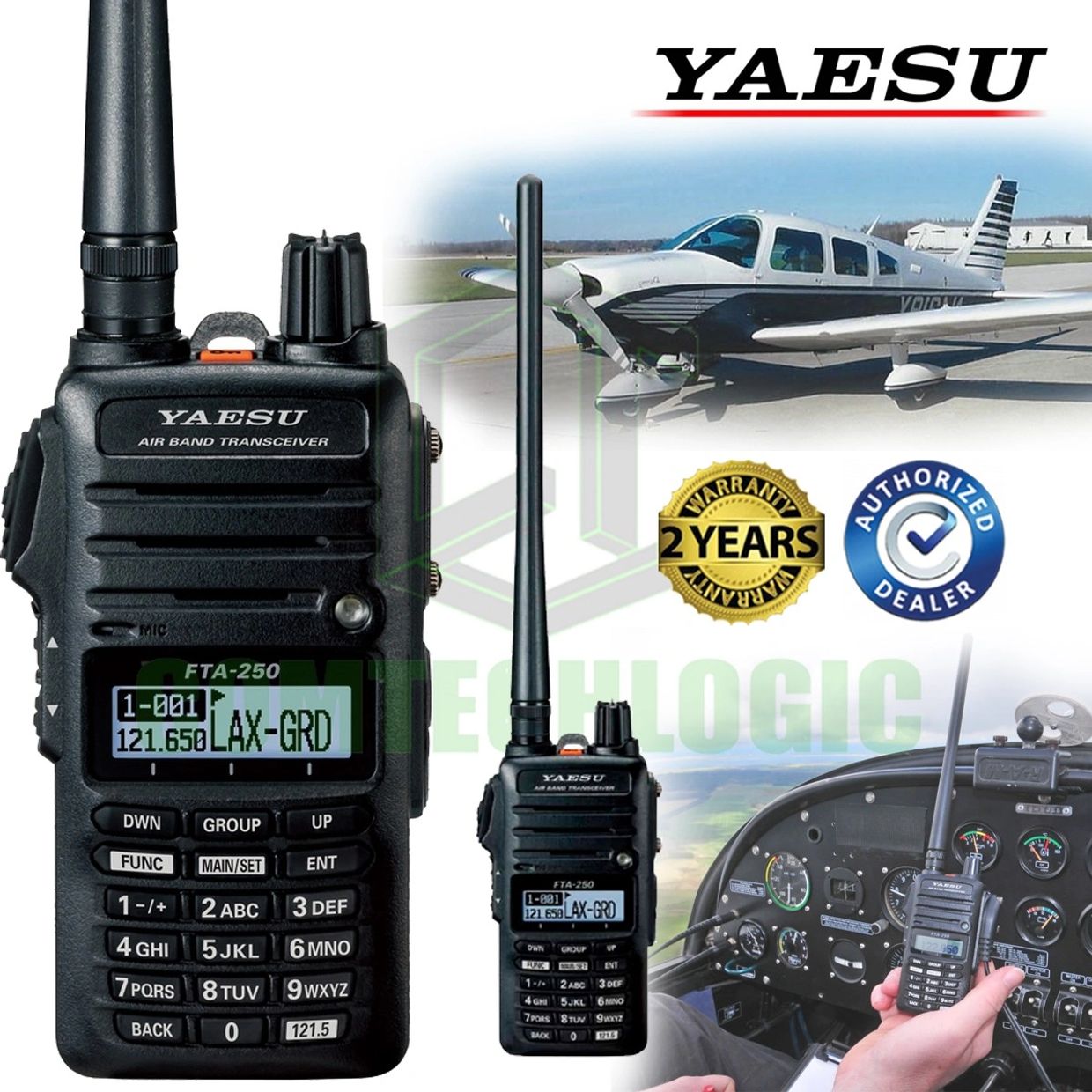 Tecnoshop.bo - Radio portátil Yaesu FTA-750L Aviación de banda